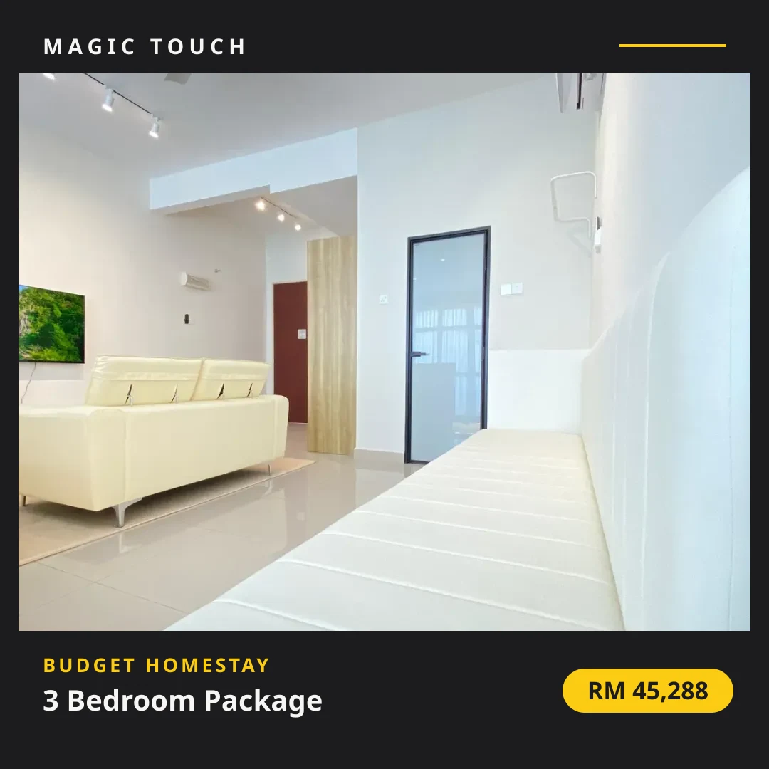 (Budget Homestay) 3 Bedroom Package