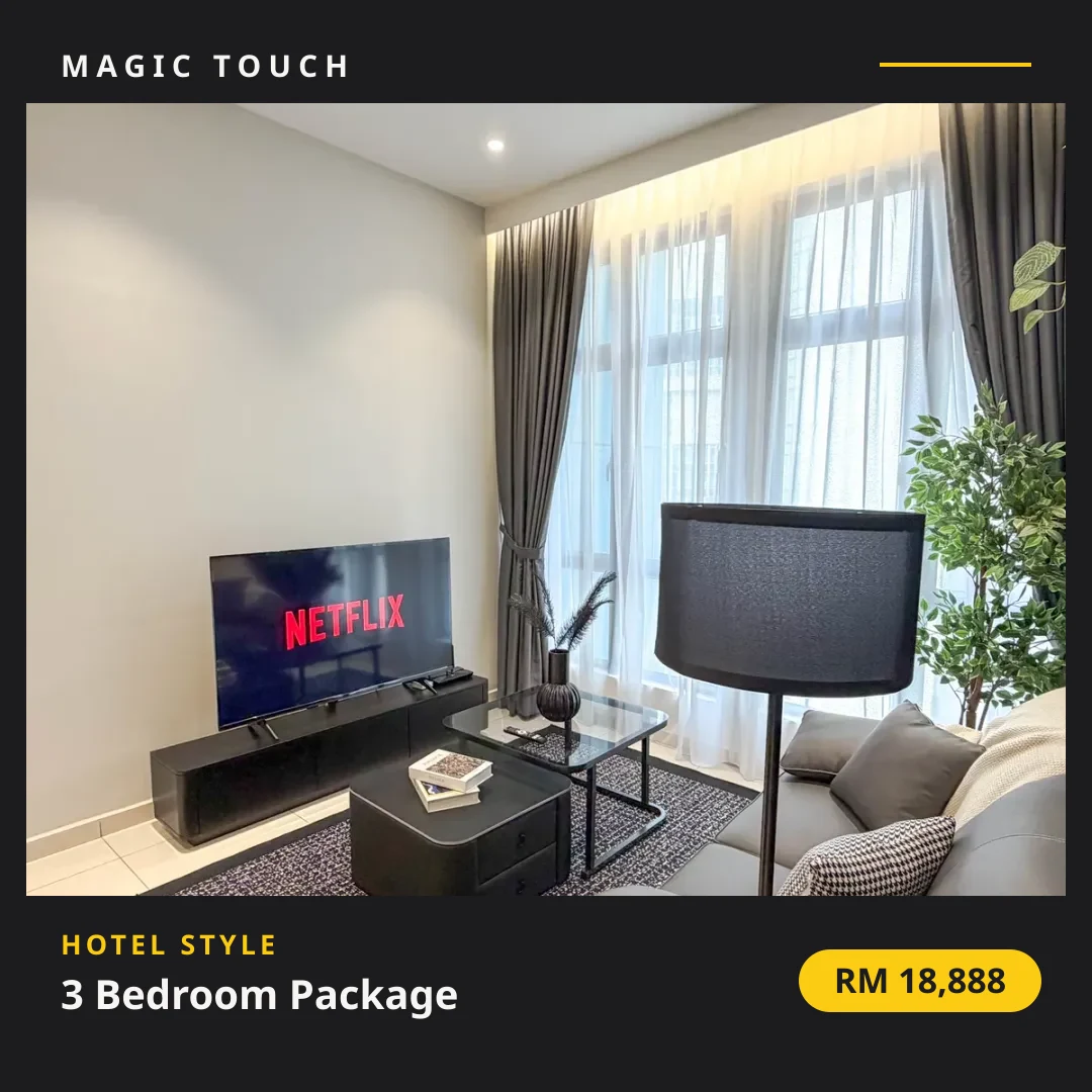 (Hotel Style) 3 Bedroom Package