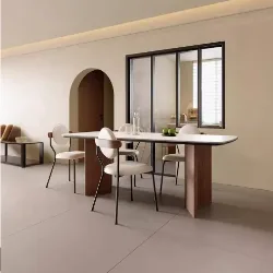 Ash Wood Dining Table 1.4m (set)